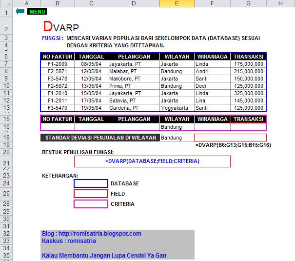 Rumus Microsoft Excel